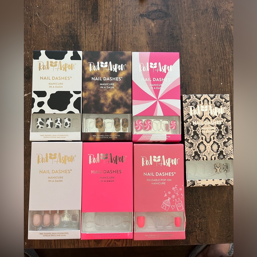 PARTIAL Red Aspen Nail Dashes